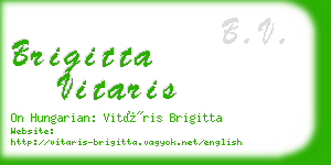 brigitta vitaris business card